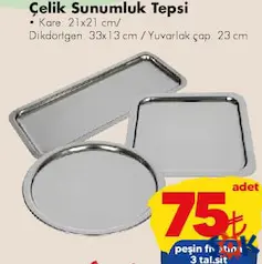 ÇELİK SUNUMLUK TEPSİ